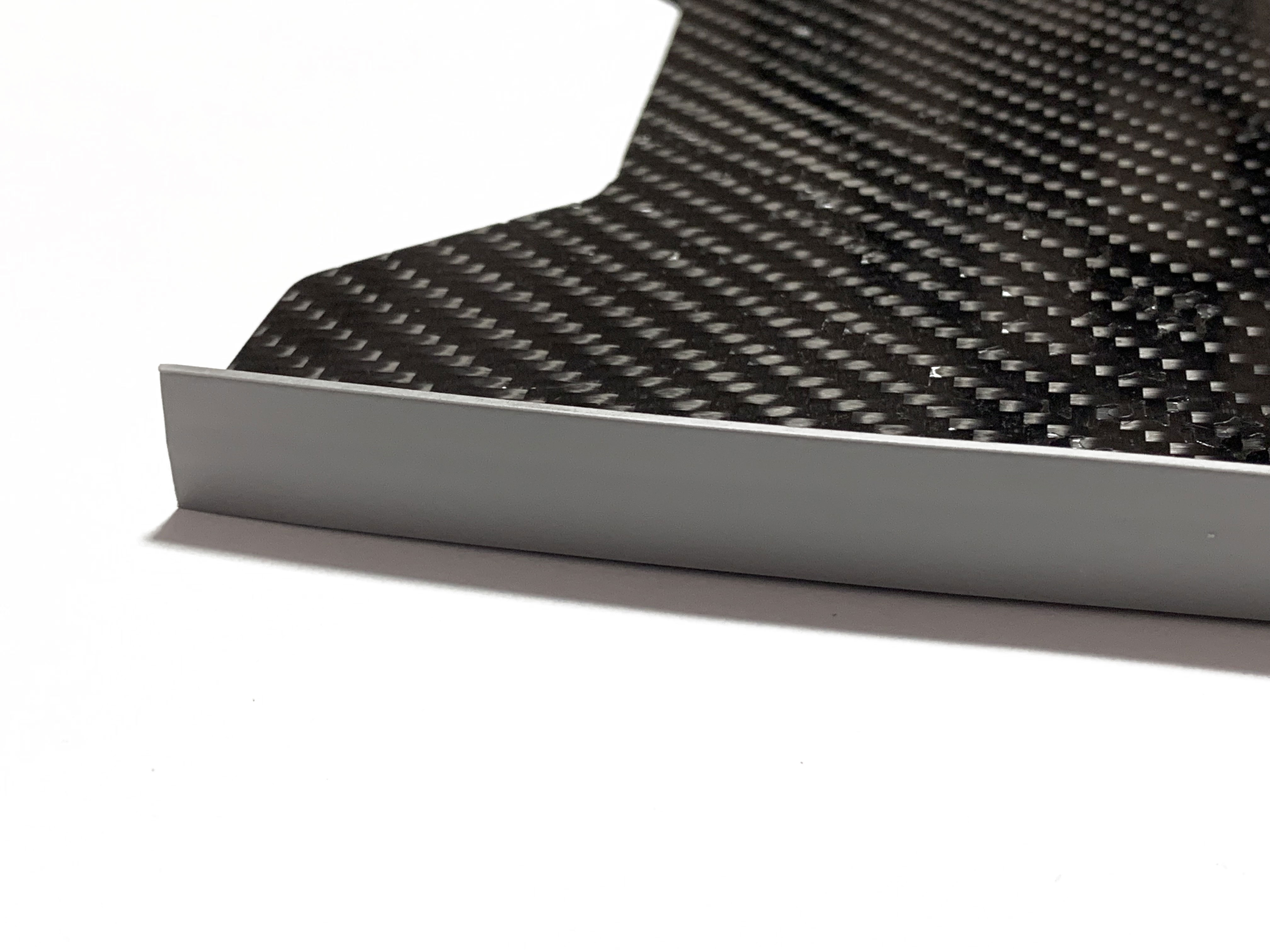 "High-Performance Fin Rails for Carbon Fiber Fins" gray color